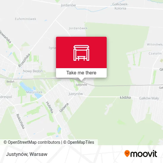 Карта Justynów
