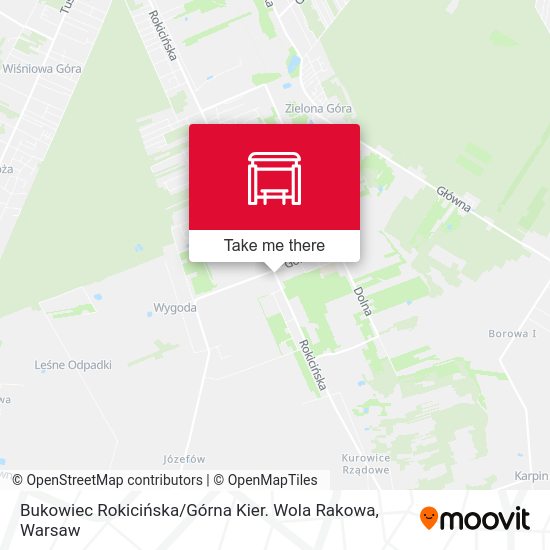 Bukowiec Rokicińska / Górna Kier. Wola Rakowa map