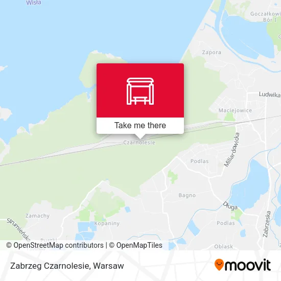 Карта Zabrzeg Czarnolesie