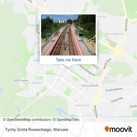 Tychy Grota Roweckiego map