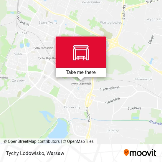 Карта Tychy Lodowisko