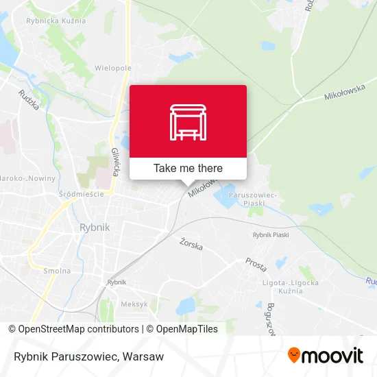 Карта Rybnik Paruszowiec