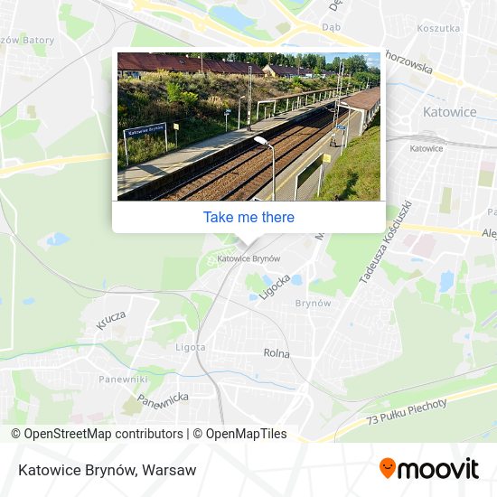 Katowice Brynów map