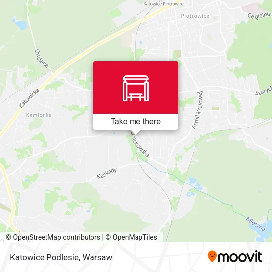 Карта Katowice Podlesie