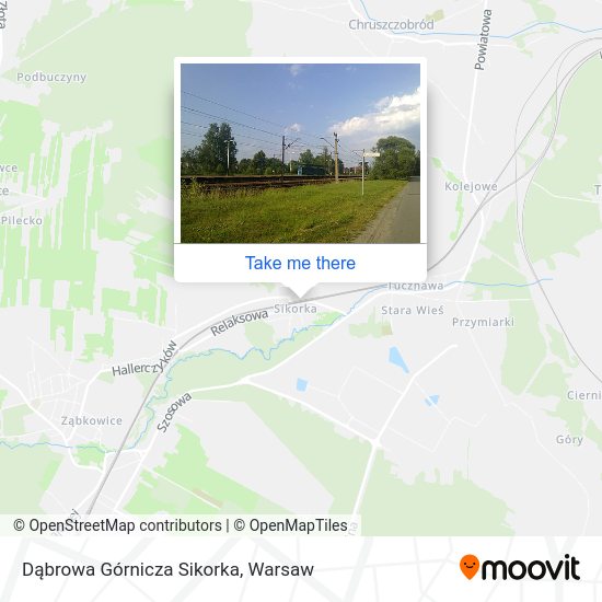 Карта Dąbrowa Górnicza Sikorka