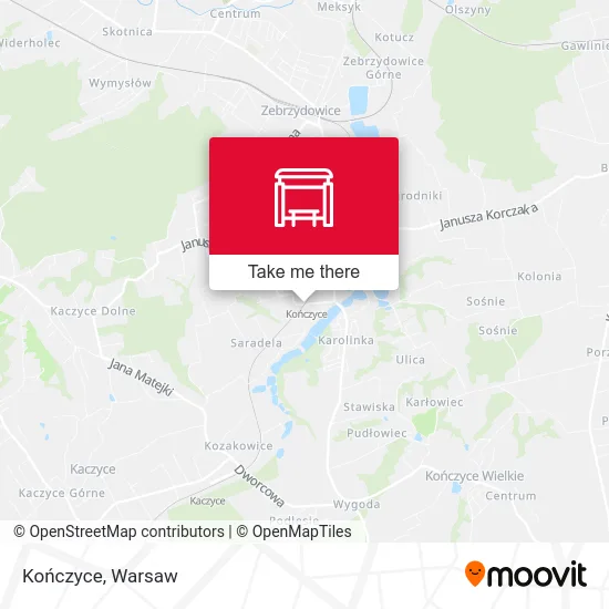 Карта Kończyce