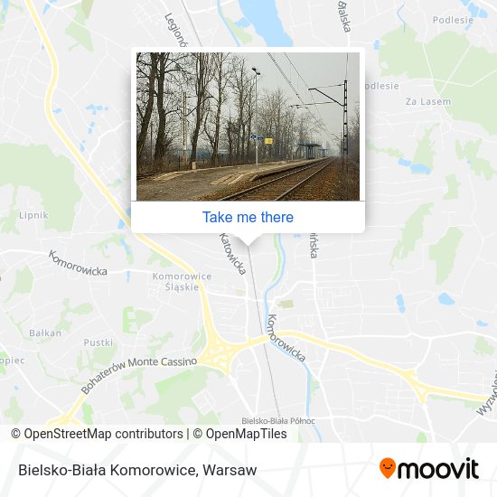 Bielsko-Biała Komorowice map