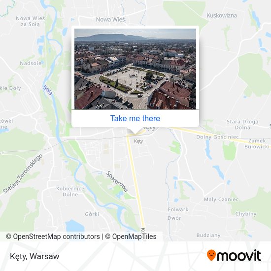 Kęty map