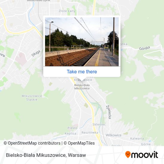 Bielsko-Biała Mikuszowice map