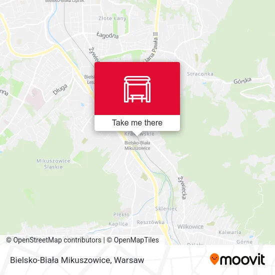 Карта Bielsko-Biała Mikuszowice