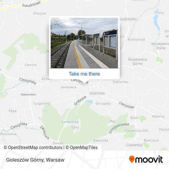 Goleszów Górny map