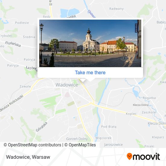 Wadowice map