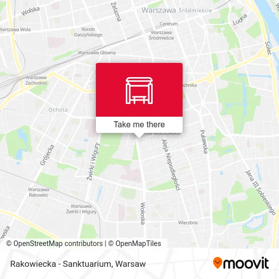 Rakowiecka - Sanktuarium map