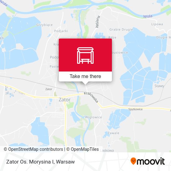 Zator Os. Morysina I map