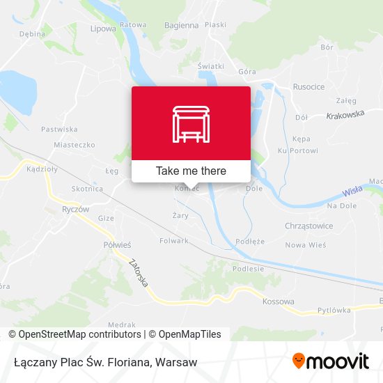 Łączany Plac Św. Floriana map