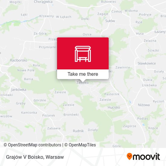 Grajów V Boisko map