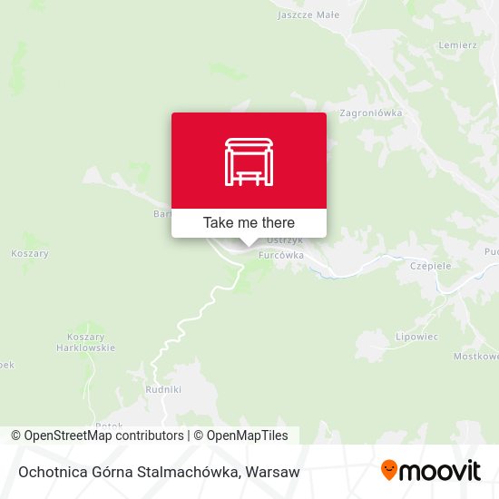 Ochotnica Górna Stalmachówka map