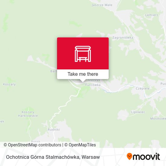 Карта Ochotnica Górna Stalmachówka