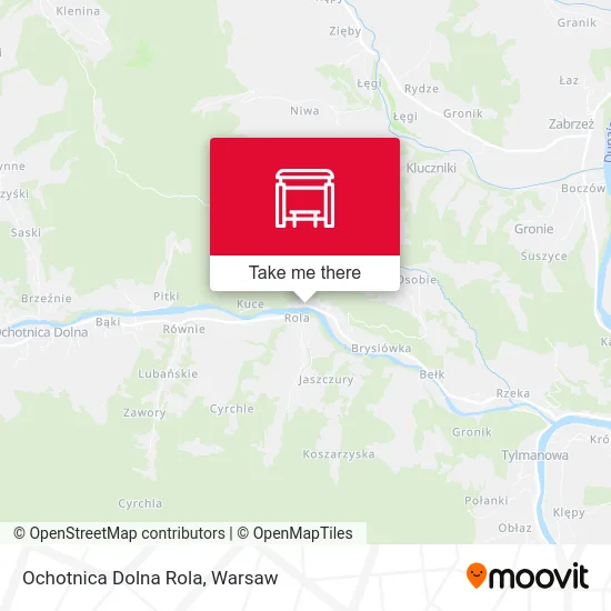 Карта Ochotnica Dolna Rola