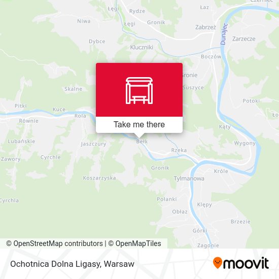 Ochotnica Dolna Ligasy map