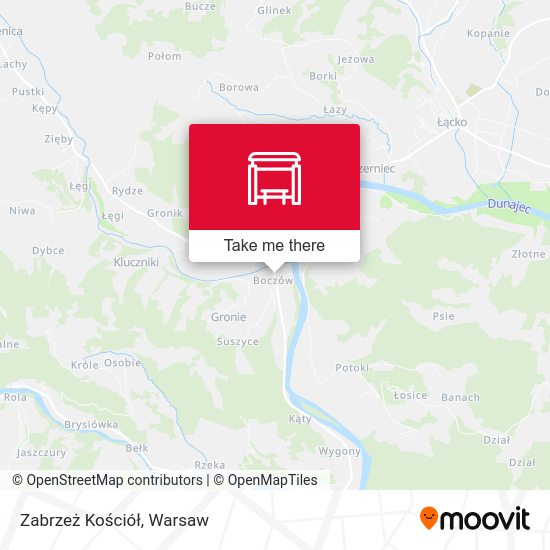 Zabrzeż Kościół map