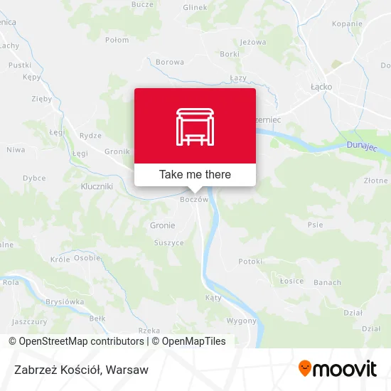 Zabrzeż Kościół map