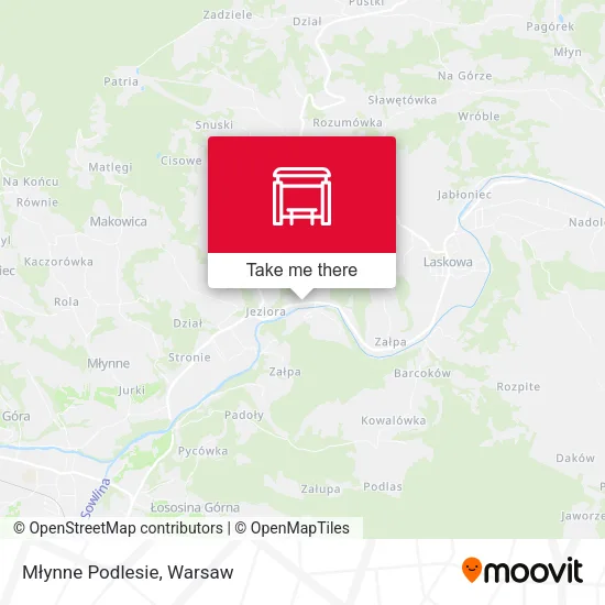 Карта Młynne Podlesie