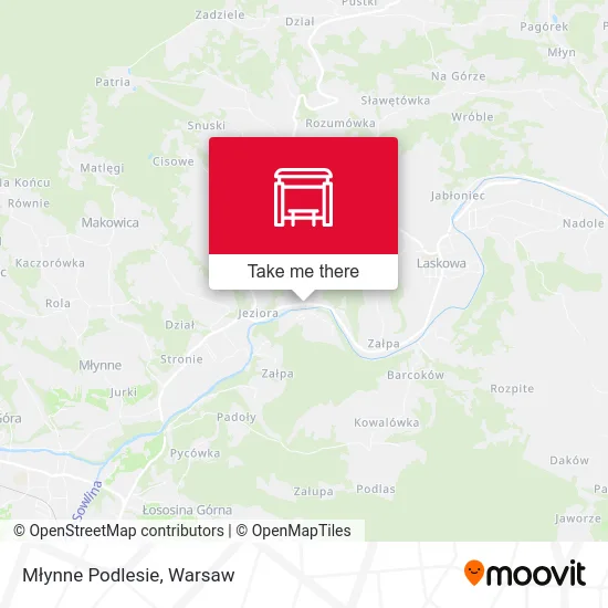 Карта Młynne Podlesie