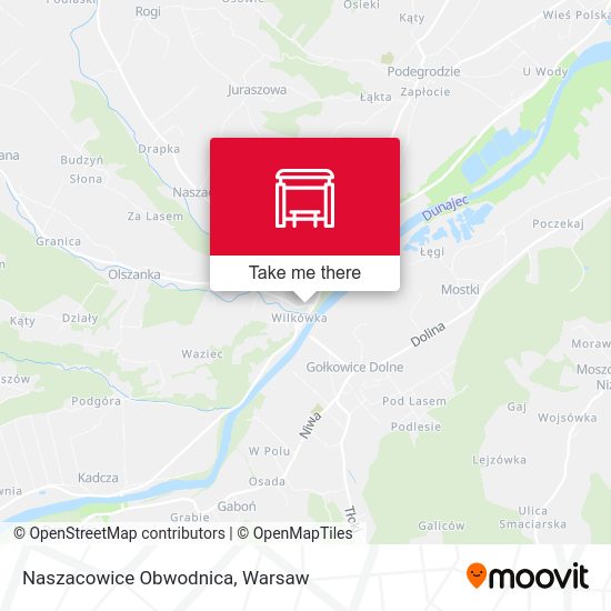 Naszacowice Obwodnica map