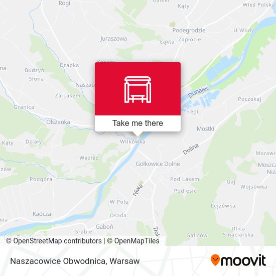 Naszacowice Obwodnica map