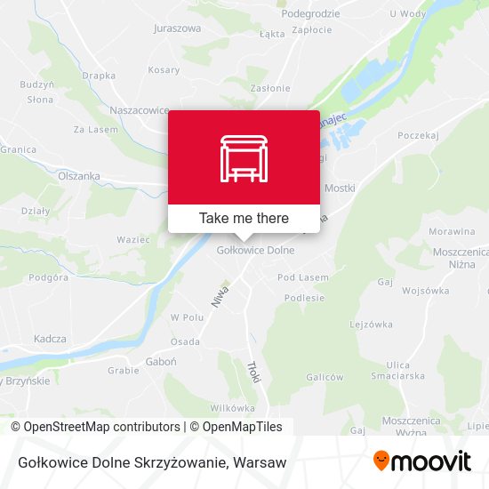 Gołkowice Dolne Skrzyżowanie map