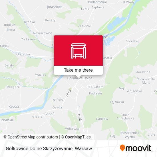 Gołkowice Dolne Skrzyżowanie map