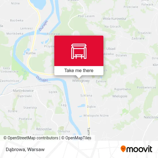 Карта Dąbrowa