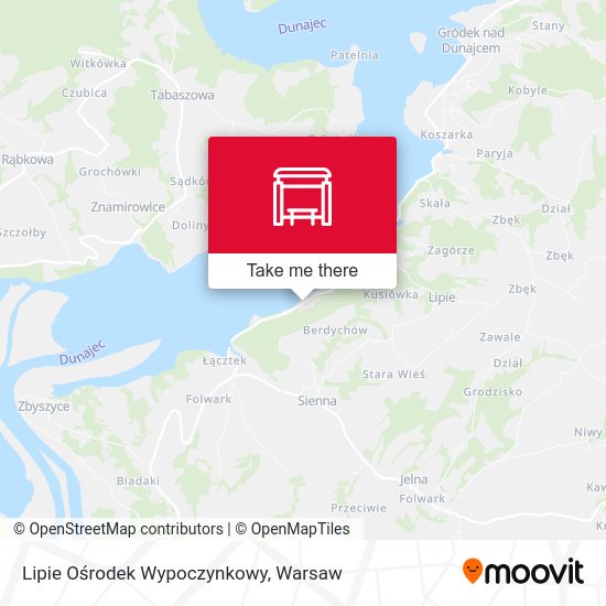 Lipie Ośrodek Wypoczynkowy map