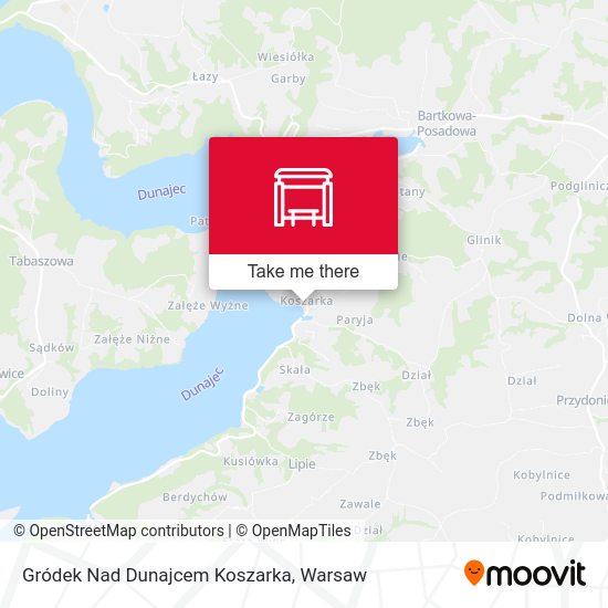 Gródek Nad Dunajcem Koszarka map