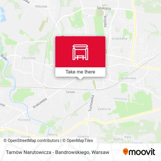 Tarnów Narutowicza - Bandrowskiego map