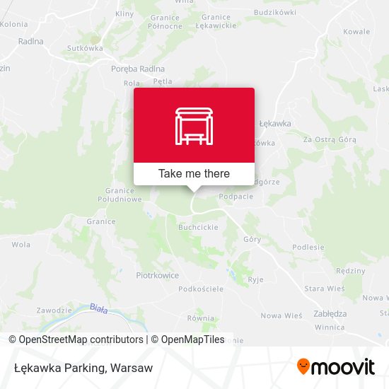 Łękawka Parking map