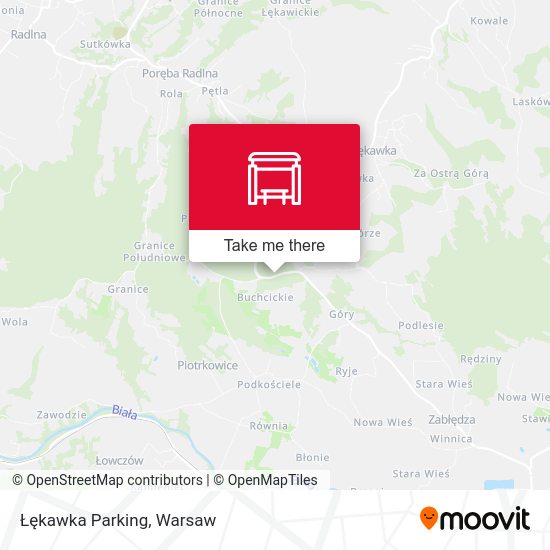 Łękawka Parking map