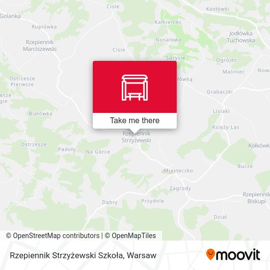 Карта Rzepiennik Strzyżewski Szkoła