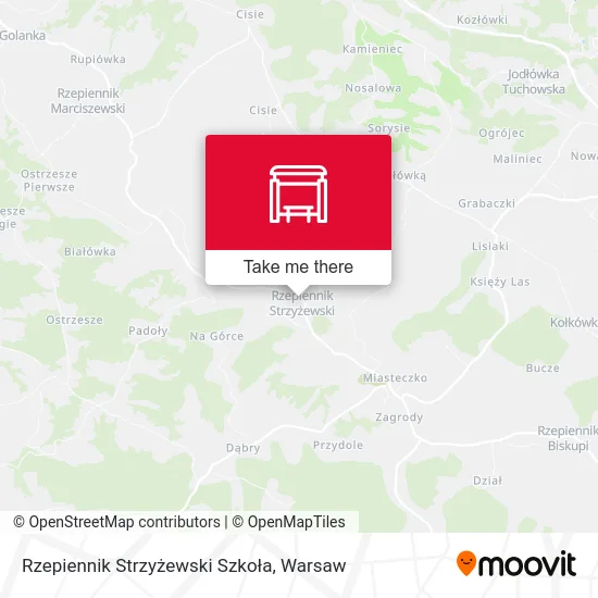 Rzepiennik Strzyżewski Szkoła map