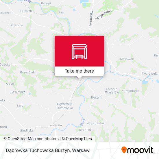 Dąbrówka Tuchowska Burzyn map