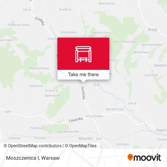 Moszczenica I map