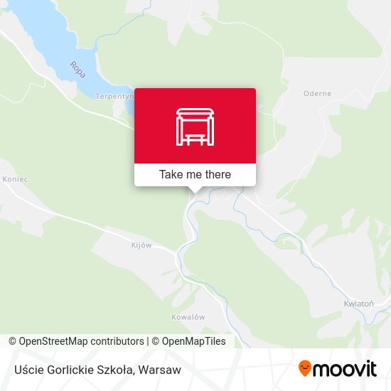 Uście Gorlickie Szkoła map