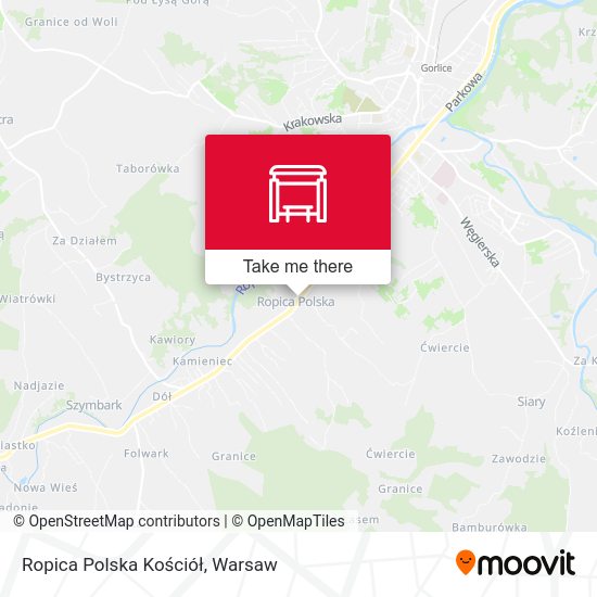 Ropica Polska Kościół map