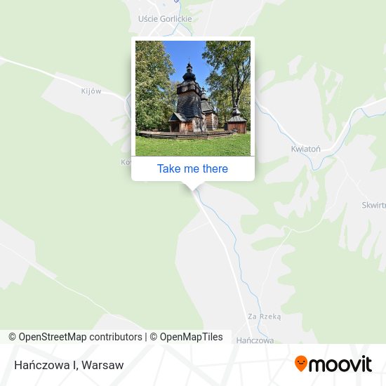 Hańczowa I map