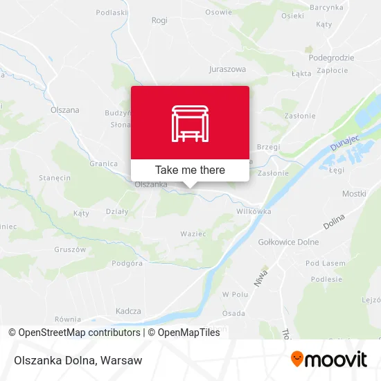 Карта Olszanka Dolna
