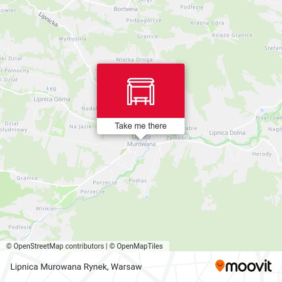 Lipnica Murowana Rynek map