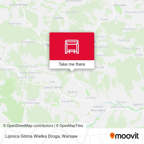 Lipnica Górna Wielka Droga map