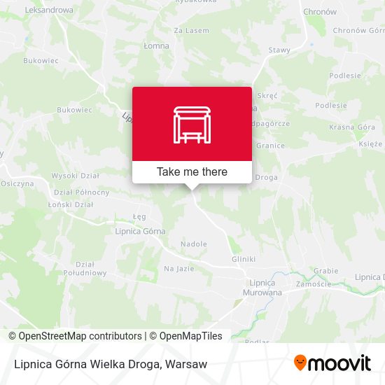 Lipnica Górna Wielka Droga map