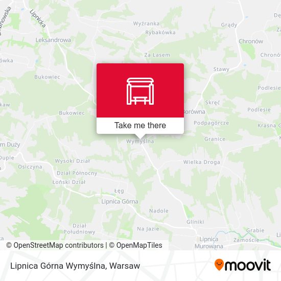 Lipnica Górna Wymyślna map